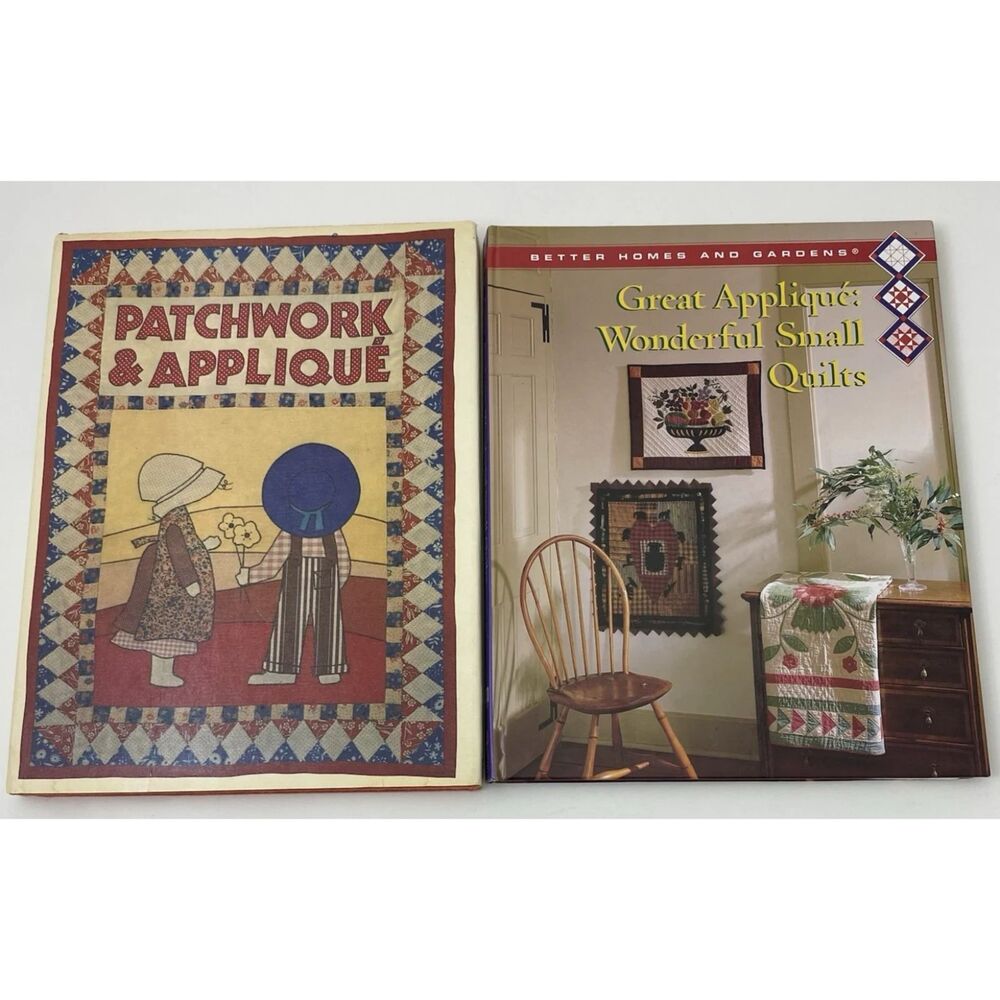 Patchwork and Applique & Quilts Lot of 2 Books (Hardcover)